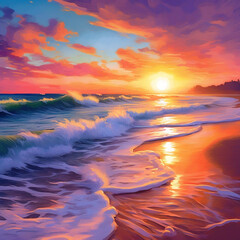 sunset landscape