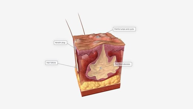 Hidradenitis suppurativa is a long-term skin condition characterized by the swelling of hair follicles.