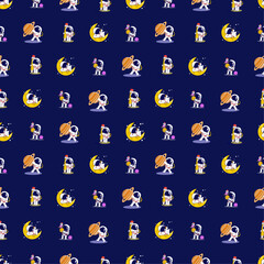 Perfect Kids Apparel Trendy Textile Wrapping Collage Print Seamless Pattern Illustrations - 16