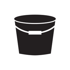 bucket icon vector