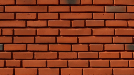 Naklejka premium A wall with red bricks on it. Generative AI