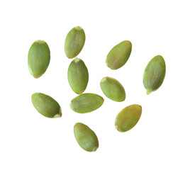 Pumpkin seeds isolated on transparent png