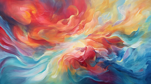 Unleash your creativity with a dynamic abstract background inspired by fluid motion. Generative AI 