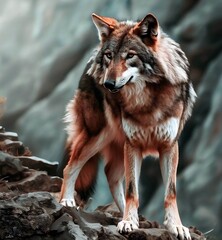 Naklejka na ściany i meble Himalayan Wolf