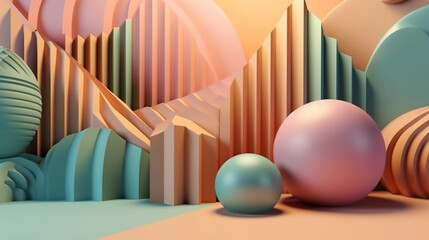 Abstract Pastel Colors Background. Generative ai.