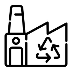 recycling plant icon