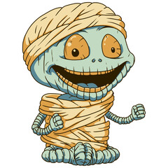 Halloween mummy kids costume character