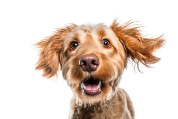 Portrait of happy dog. Generative AI