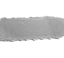 Ripped paper on white background, empty space for text.