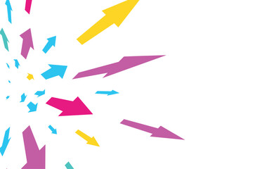 grafica, frecce, freccia, colorate, 