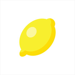 Lemon with leaf Ilustration