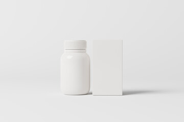 white plastic medicine bottle