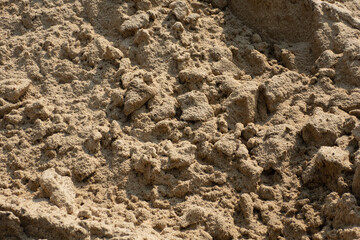View of fine sand, place for inscription