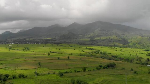 Drone view around Sila Area Bima, Bima Indonesia