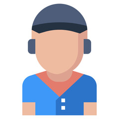 baseball player line icon,linear,outline,graphic,illustration
