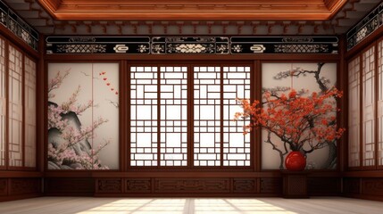 Luxurious Korean Style Wall Backdrop