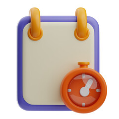 start ups time management illustration 3d