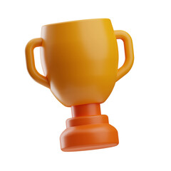 start ups trophy illustration 3d
