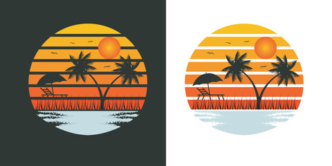 Vintage T Shirt Design for summer vibes
