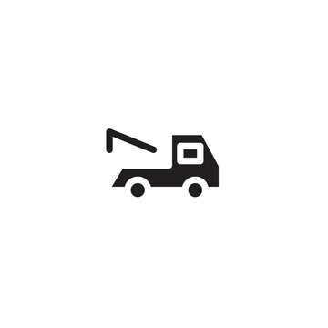 Car Tow Truck Solid Icon