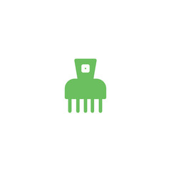 Hair Barber Comb Solid Icon