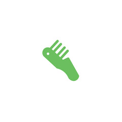 Hair Barber Comb Solid Icon
