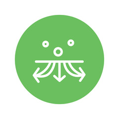 Absorb Collagen Facial Solid Icon