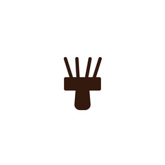 Obraz premium Hair Cleaner Tool Solid Icon