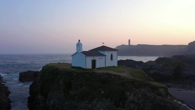 Lovely Sunset at Ermida da Virxe do Porto, Spain