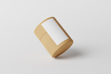 craft paper tube box packaging mockup