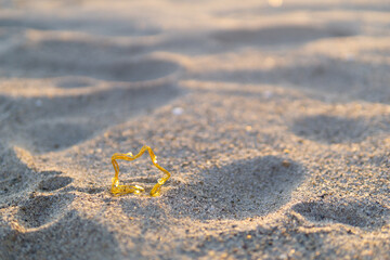 砂浜と星