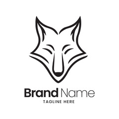 Wolf Vector logo, Wolf Illustration, Wolf black logo, Animal Logo, Vector Logo