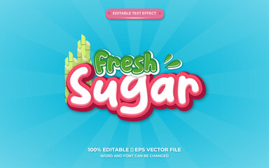 special text effect fresh sugar
