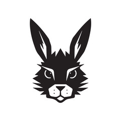 illustration of a rabbit, rabbit logo vector