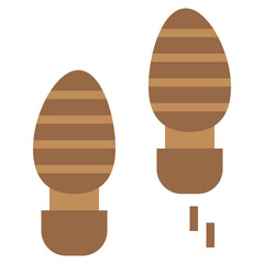footstep line icon,linear,outline,graphic,illustration
