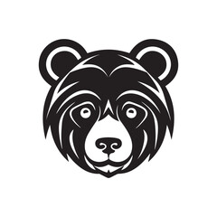 Bear logo, Wild bear logo, mascot logo, mascot illustration, vector bear logo