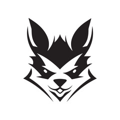 Wolf Vector logo, Wolf Illustration, Wolf black logo, Animal Logo, Vector Logo