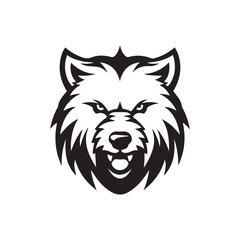Obraz premium Bear logo, Wild bear logo, mascot logo, mascot illustration, vector bear logo