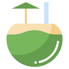 COCONUT line icon,linear,outline,graphic,illustration