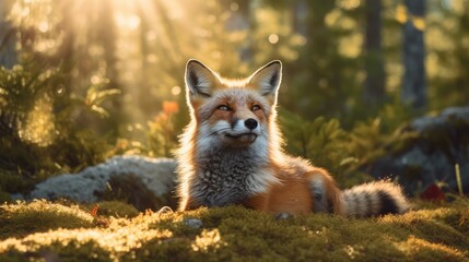 Wild Fox in the forest