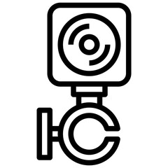 gopro line icon,linear,outline,graphic,illustration