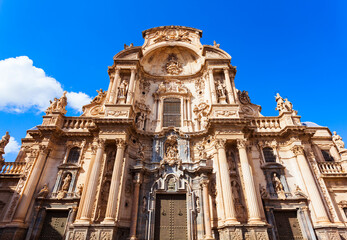 Fototapeta na wymiar Saint Mary Cathedral in Murcia city, Spain