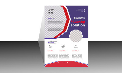 Creative  construction  colorful business flyer web design, vector template design or business poster template design.
