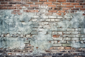 old mossy brick wall background