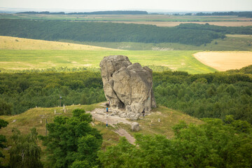 Big stone is a place of strength, a monument of nature in the small village of Pidkamin, Brodiv district, Lviv region.