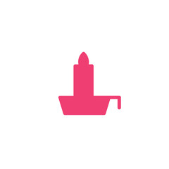 Light Spa Candle Solid Icon