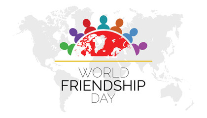 World Friendship Day banner Concept Observed on Every July 30.banner design template Vector illustration background design.