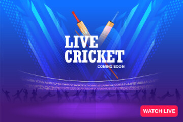 bat and ball on cricket championship sports background - 609395733