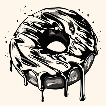 recommend clip art: Donut vector for logo or icon,clip art, drawing Elegant minimalist style,abstract style Illustration	