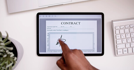 Digital Signature On Contract Document Online